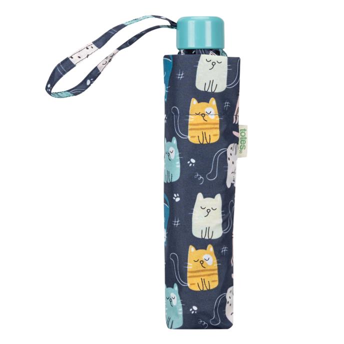 totes® Supermini Cats Print Umbrella ( 3 Section ) Extra Image 2